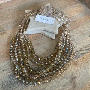 Millianna Beaded collar necklace